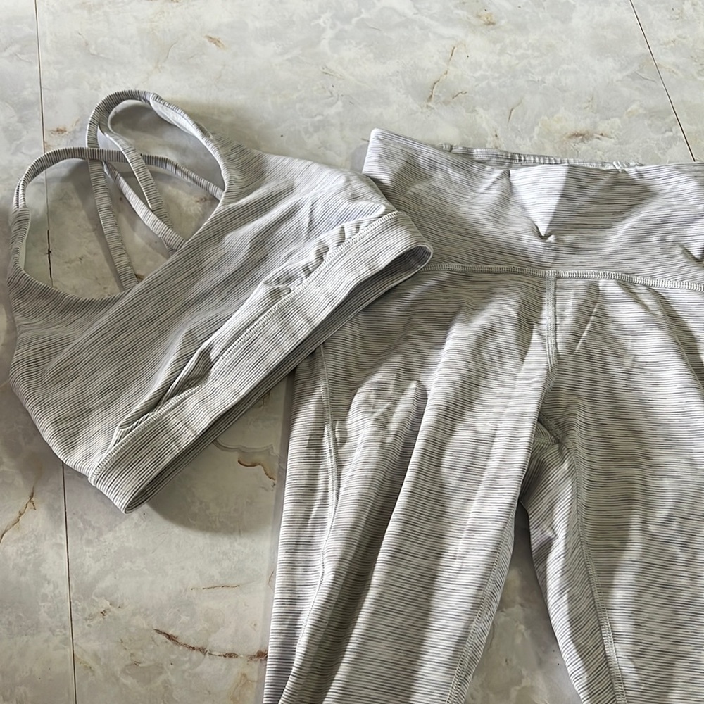 Lululemon 25” Pant + Sports bra